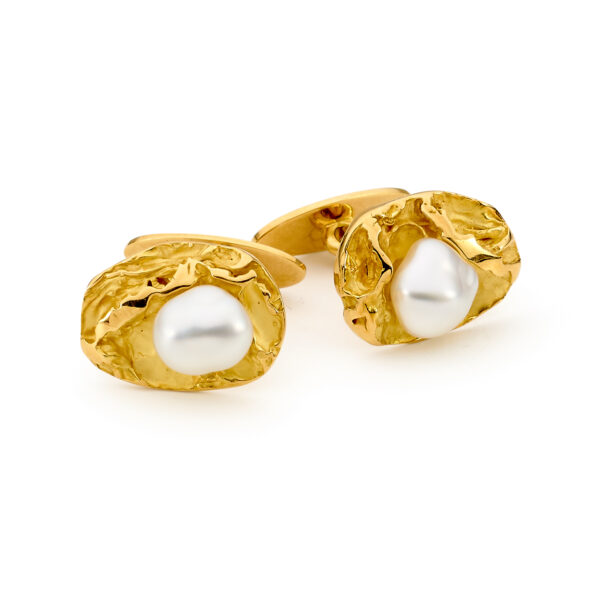 pearl cufflinks