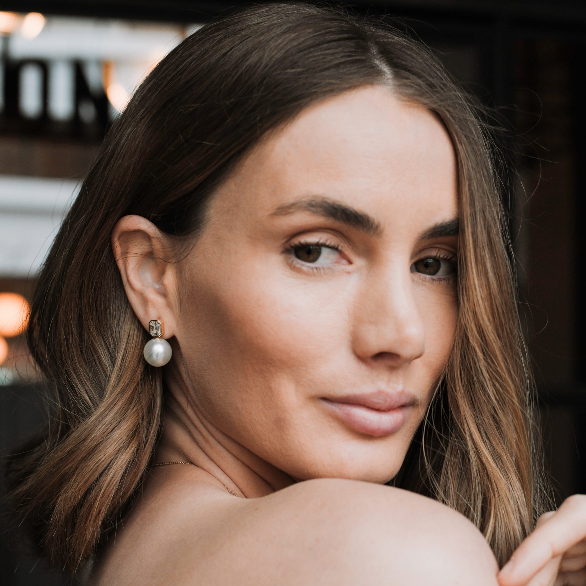 Magic Emerald Cut Diamond Earrings - Image 2