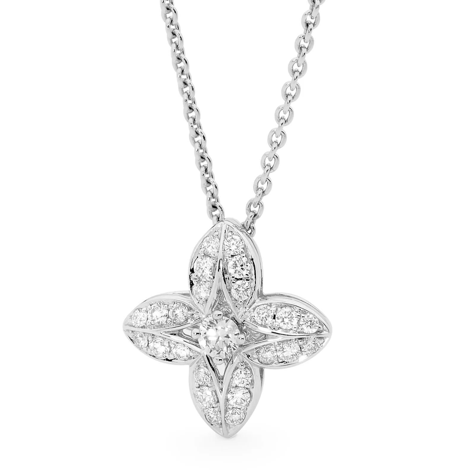 Diamond Clover Pendant